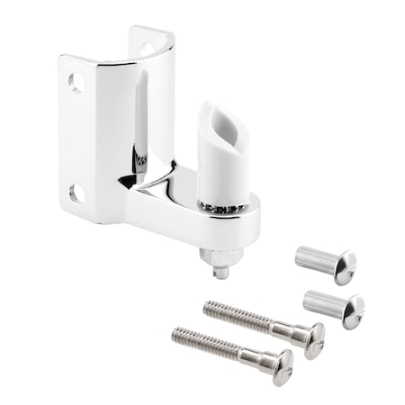 Prime-Line Post Mounted Gravity Pivot Hinge, 1-1/4 in., Zamak, Chrome, 5/8 in. Pintle, Bottom (Single Pack) 656-6548